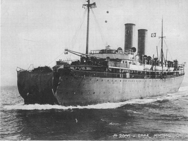 S.S. Florida steams to New York