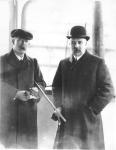 Capt. Inman Sealby (L) with
Baltic's Capt. Ranson