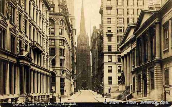 Wall Street
Assay Office and
Sub Treasury at right.