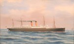 RMS Baltic
original gouache, 12" x 19"
Neapolitan School