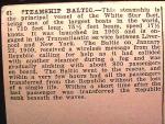RMS Baltic
Postcard Commentary, Card 61 of the series:
"COMFORT The best home monthly published at 25� a year."