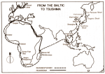 The Russian Baltic Fleet's 1904/1905 journey to Tsushima.