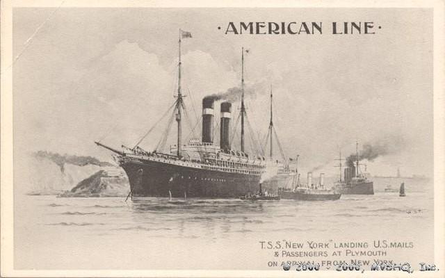 S.S. New York at Plymouth