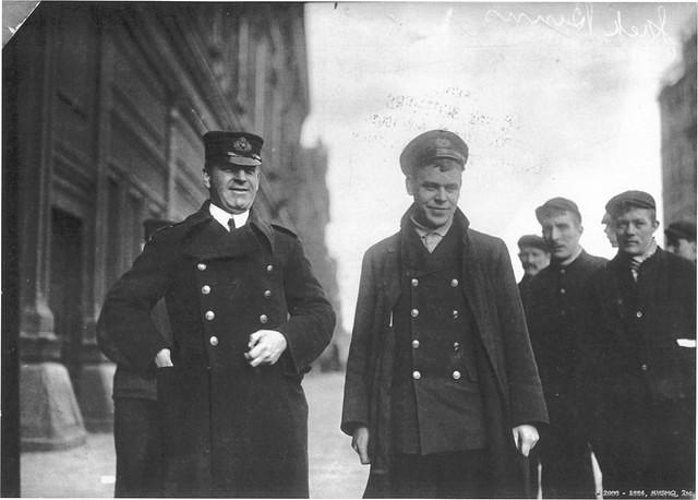 Jack Binns (C), Marconiman

Third Officer Stubbs (L)

RMS Republic
