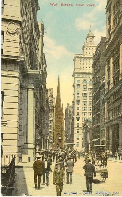 Wall Street

Assay Office and

Sub Treasury visible
