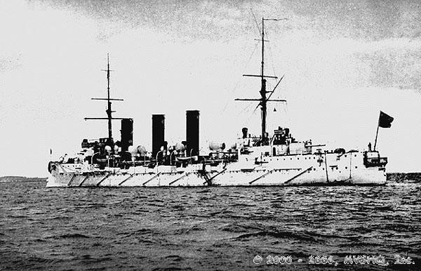 Russian Cruiser

Bogatyr

then at Gibraltar