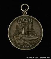 C.Q.D. Medal, silver, 45mm