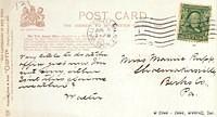 "Very little to do at the [Assay?] office right now."

Postcard Reverse.