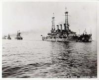 Flagship Connecticut leads Fleet

circa 1917-1919
