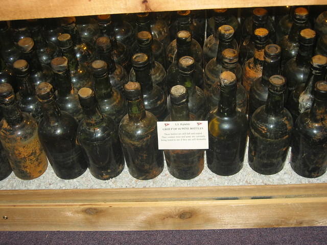 Recovered bottles.