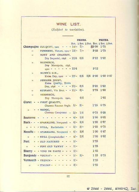 Wine List (1st page)