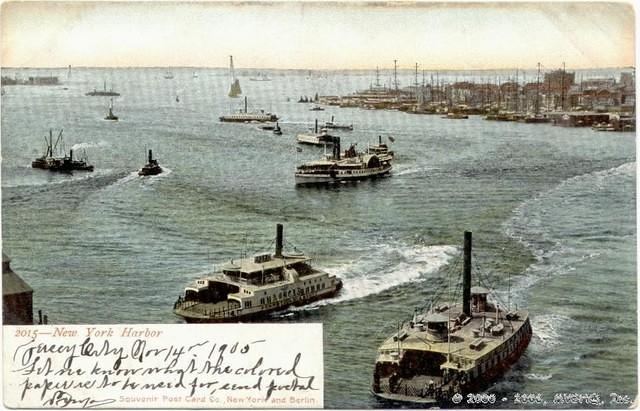 New York Harbor, 1905
