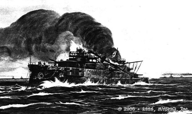 Rozhestvensky himself had been severely wounded and taken off his flagship.