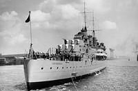 HMS Edinburgh

WW II Cruiser carried 4.5 tons of gold. Torpedoed in 1942, she sank in 803 fsw of water in the Barents Seas (71.