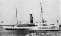 The revenue cutter Acushnet received Republic's C.Q.D. distress call but instead assists the coasting steamer Nantucket which ha
