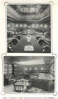 RMS Romanic
First Class Dining Saloon
and Library