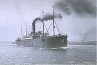 Republic with White Star Line stack