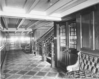 Republic.  First Class Entryway, looking to port. First Class dining saloon doorway is at right.